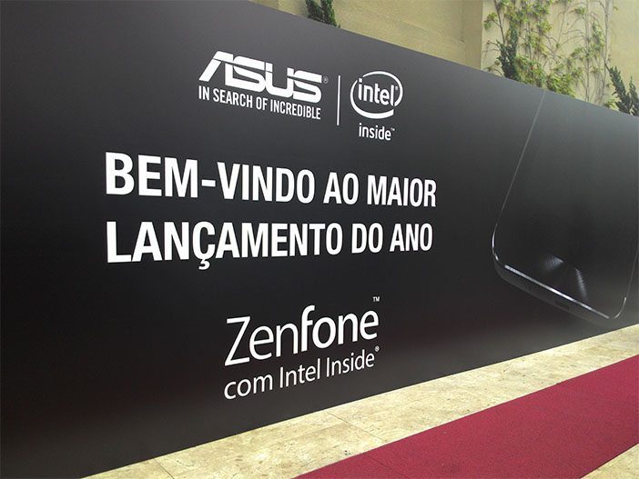 Entrada do evento de lançamento do ZenFone