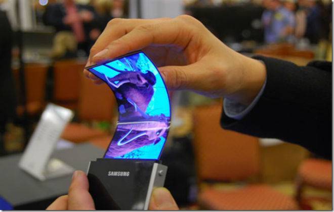 smartphone dobrável samsung protótipo