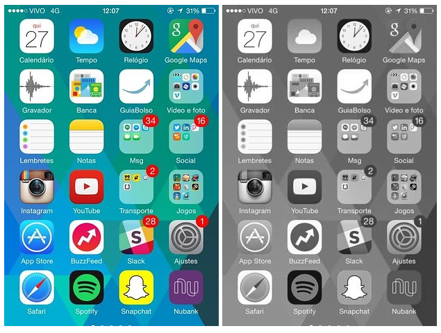 dicas android para economizar bateria tirando a cor da tela