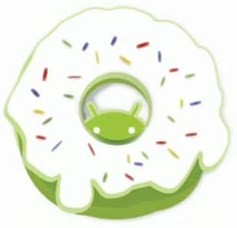 logo da atualização do sistema operacional android donut