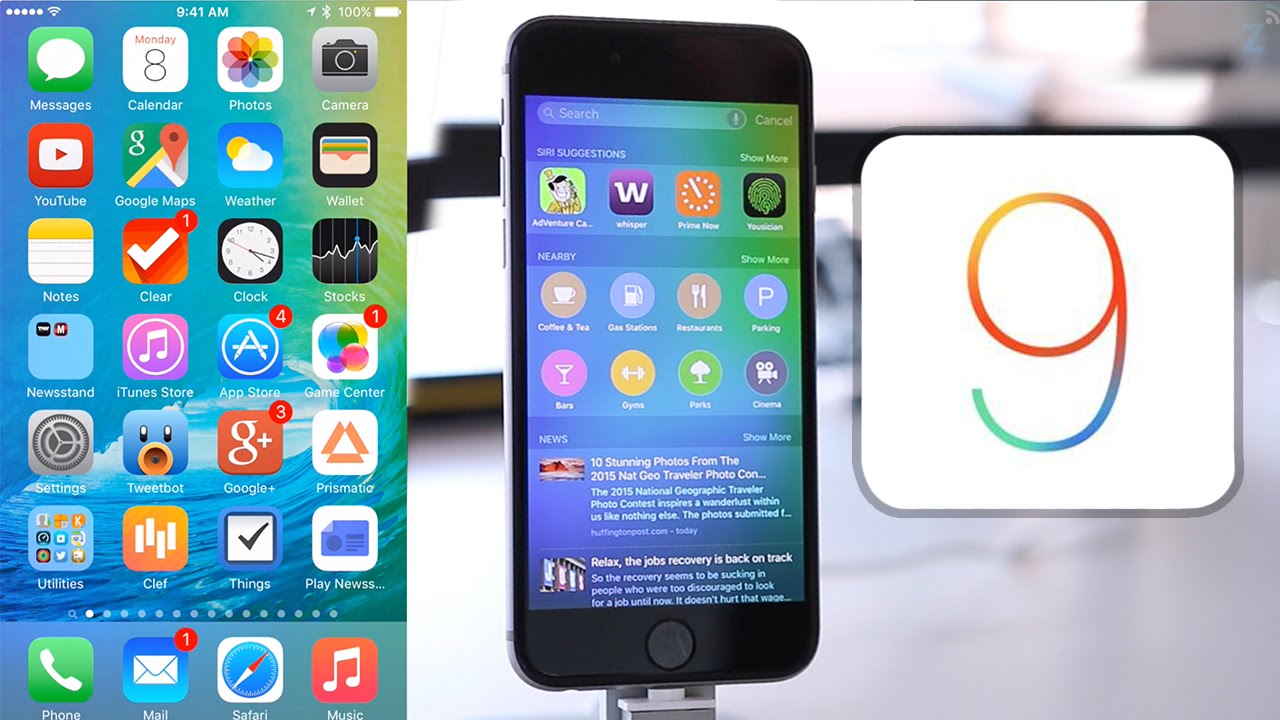 sistema ios na versão 9 apple