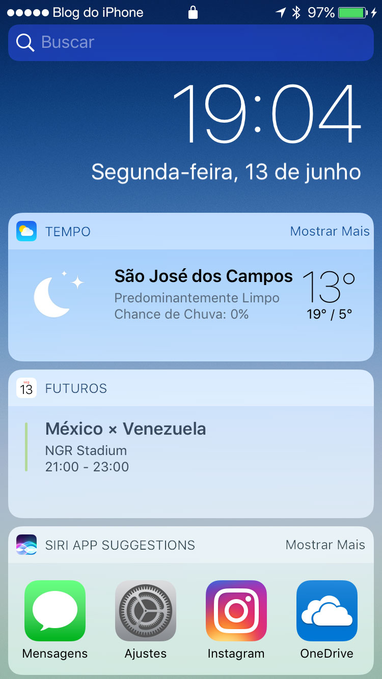 iOS 10: Atualização em notificações Atualização em notificações