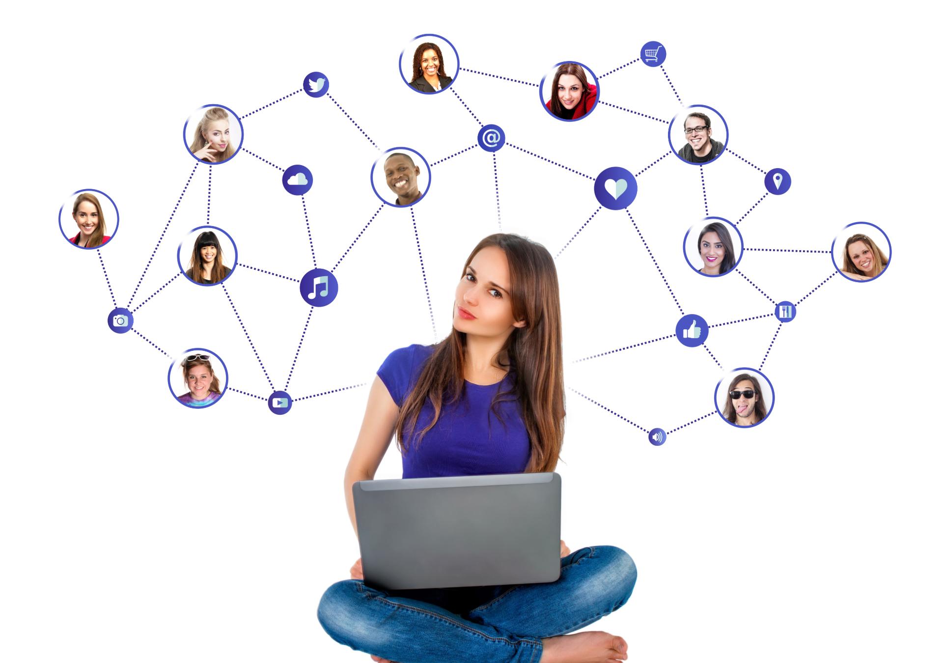 Avisar os amigos nas redes sociais