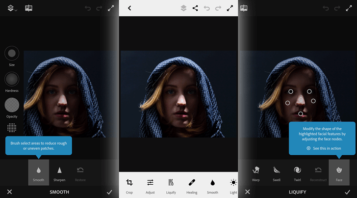 Photoshop Express para celular Photoshop Express para celular
