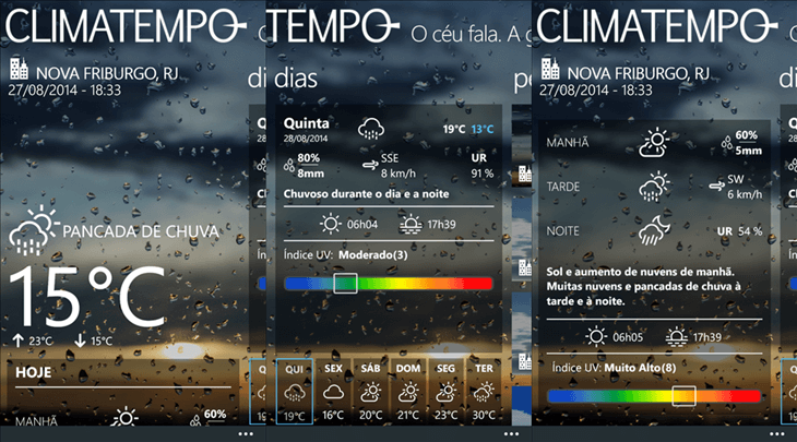 Aplicativo Climatempo Climatempo