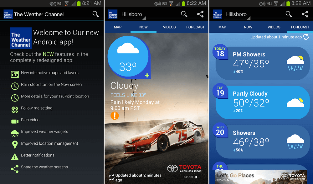 Aplicativo The Weather Channel The Weather Channel