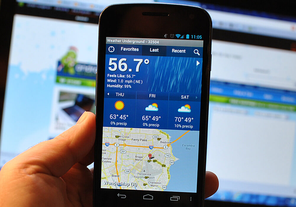 Aplicativo Weather Underground Weather Underground