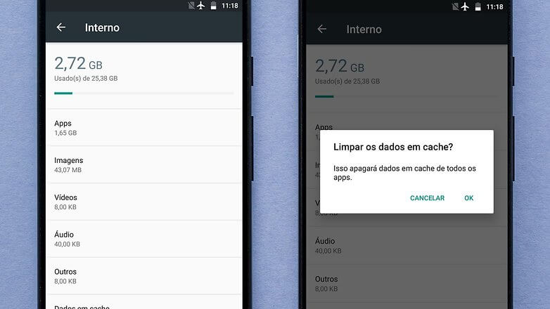Cache no celular