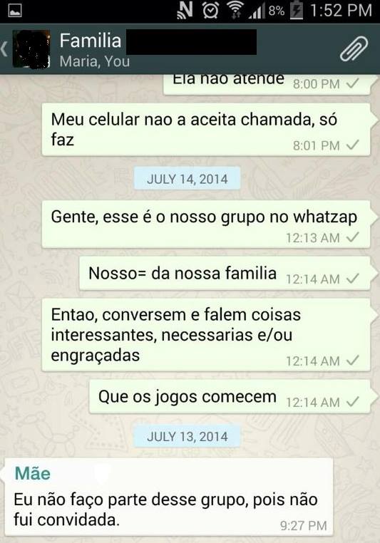 conversa de whatsapp de mãe conversa de whatsapp