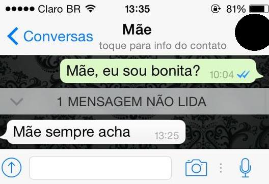 conversa de mãe no whatsapp com os filhos conversa de mãe no whatsapp