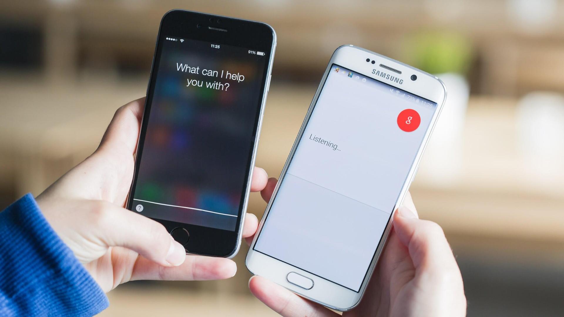siri e google now no smartphone siri e google now
