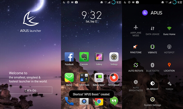 Mude totalmente a aparência de seu smartphone com o APUS. APUS Launcher