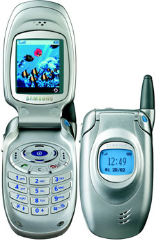 Celular Antigo Aberto e Fechado Samsung SGH T100 Samsung SGH T100