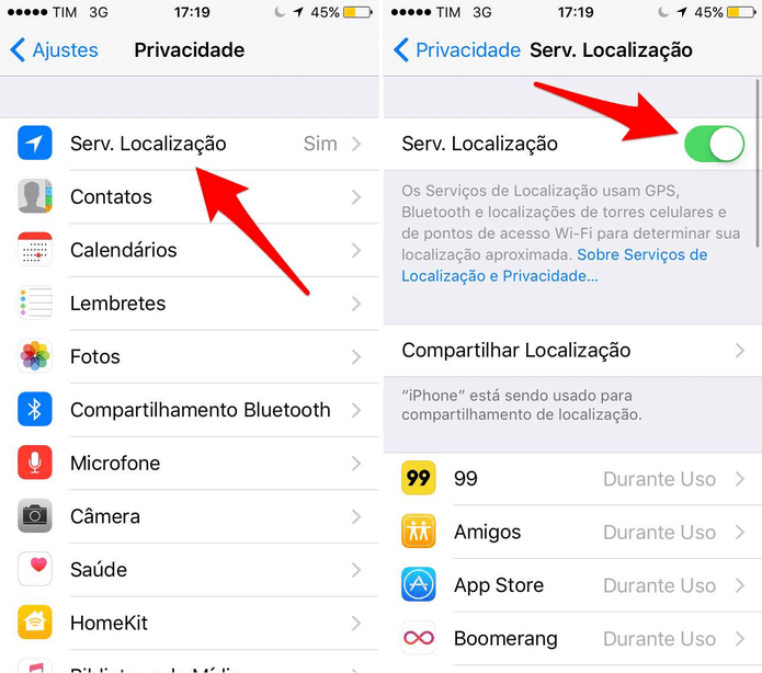 Localização