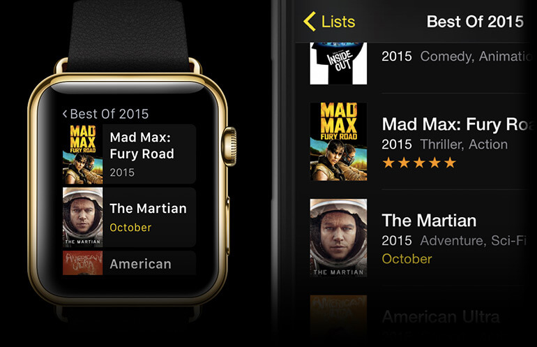 TodoMovies 4 aplicativo para apple watch