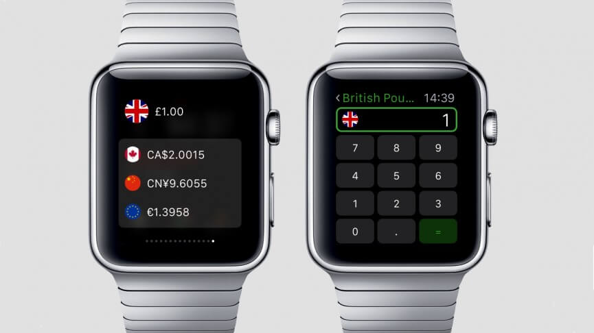 currency aplicativo para apple watch