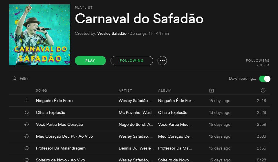 Playlist Carnaval do Safadão