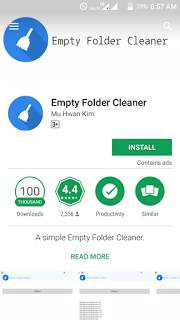 Empty folder cleaner